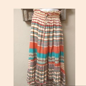 Paulnkc Striped asymmetric skirt